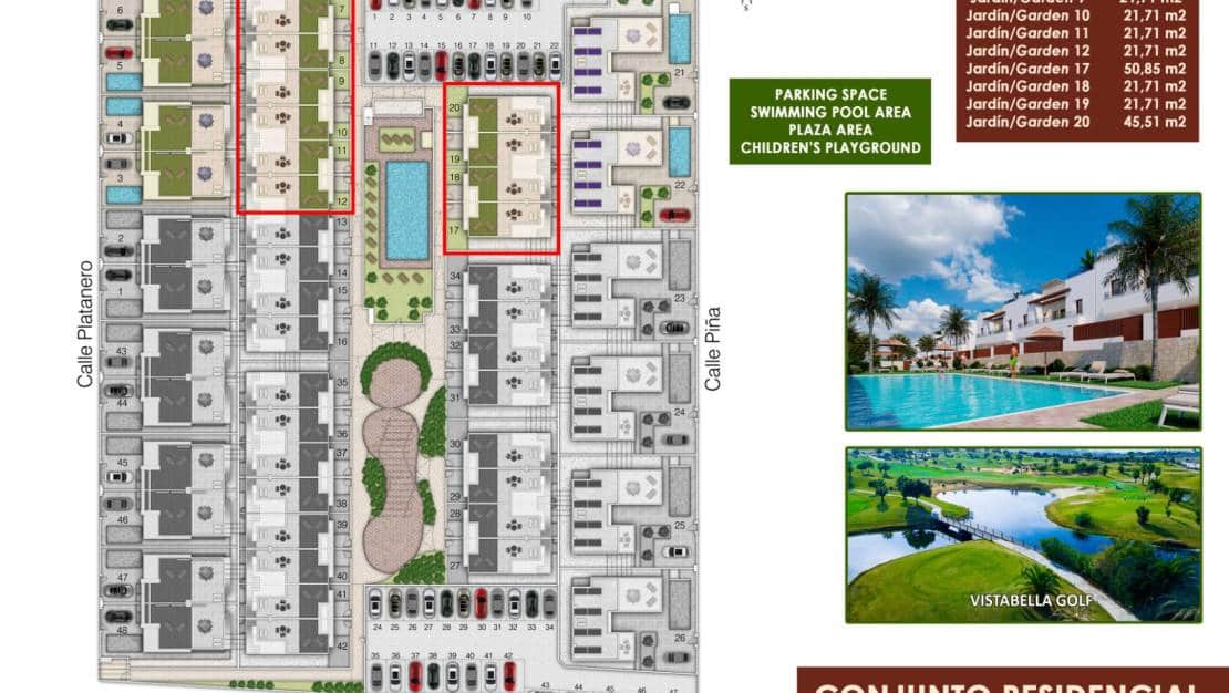 3 makuuhuone Huoneisto myytävänä paikassa Vistabella mukana uima-altaan 
autotalli - 299 000 € (Ref: 8997613)