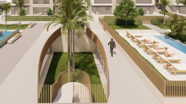 3 makuuhuone Huoneisto myytävänä paikassa Torre de la Horadada, Pilar de la Horadada mukana uima-altaan 
autotalli - 409 900 € (Ref: 9000656)