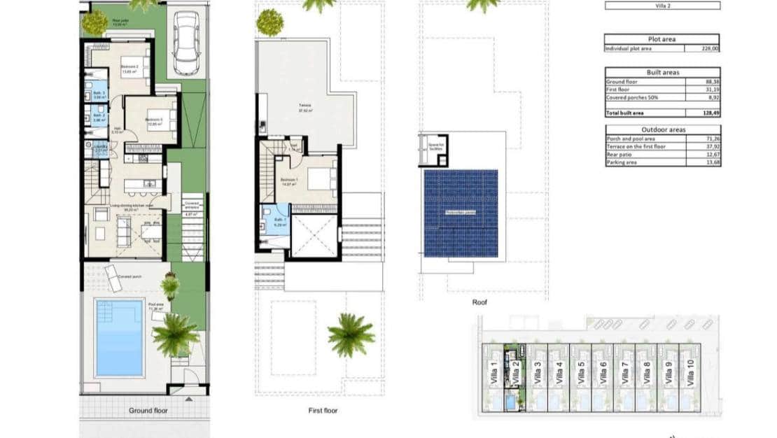 3 makuuhuone Paritalo myytävänä paikassa Los Nietos mukana uima-altaan 
autotalli - 359 900 € (Ref: 9384827)
