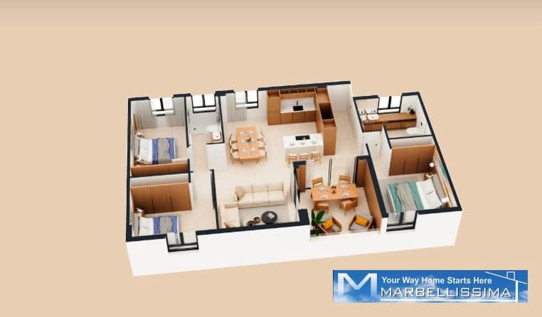 3 slaapkamer Strandappartement te koop in San Pedro de Alcantara met zwembad garage - € 635.000 (Ref: 10101551)