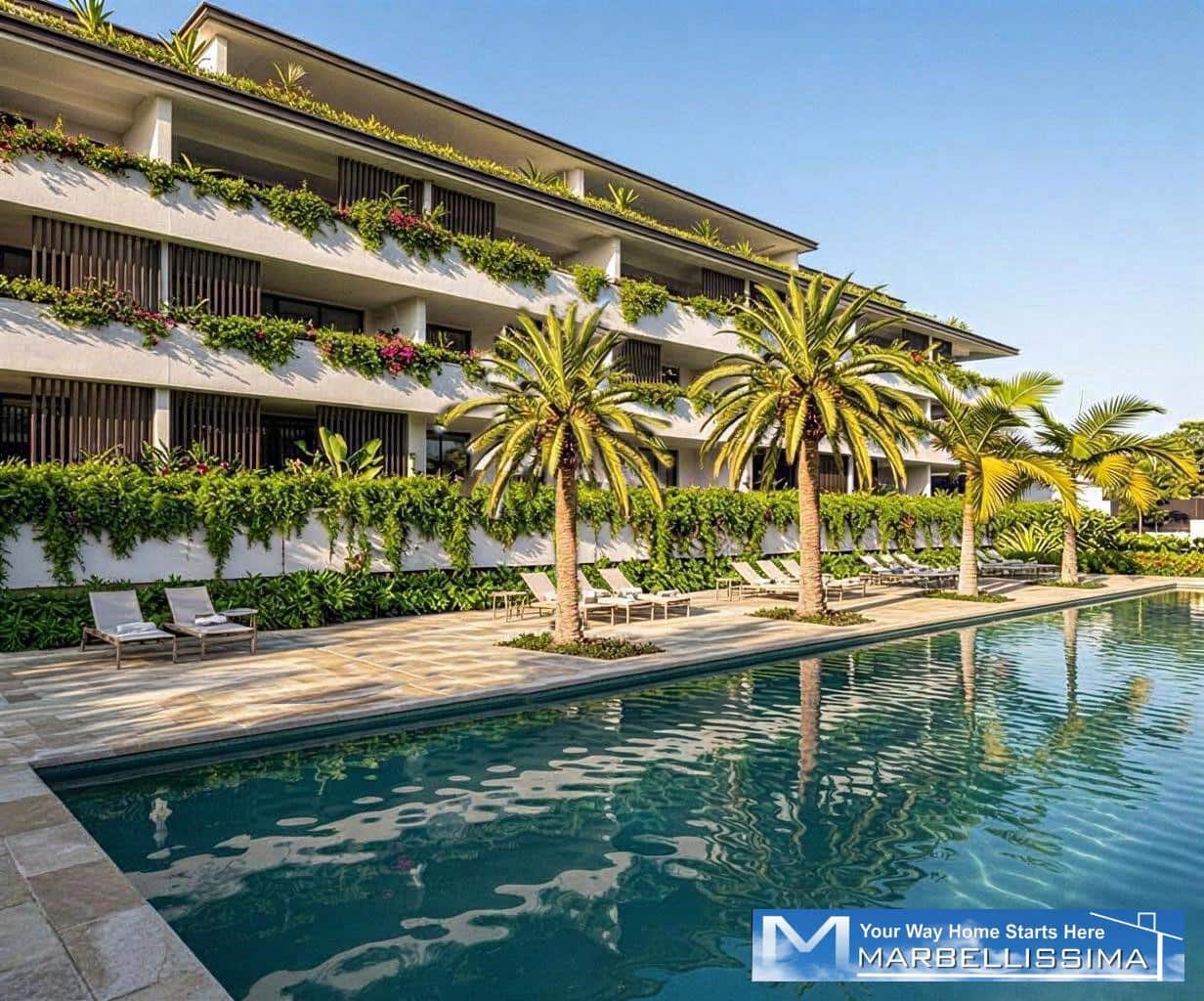 2 soveværelse Strandlejlighed til salg i Mijas Golf med swimmingpool garage - € 550.000 (Ref: 9759613)