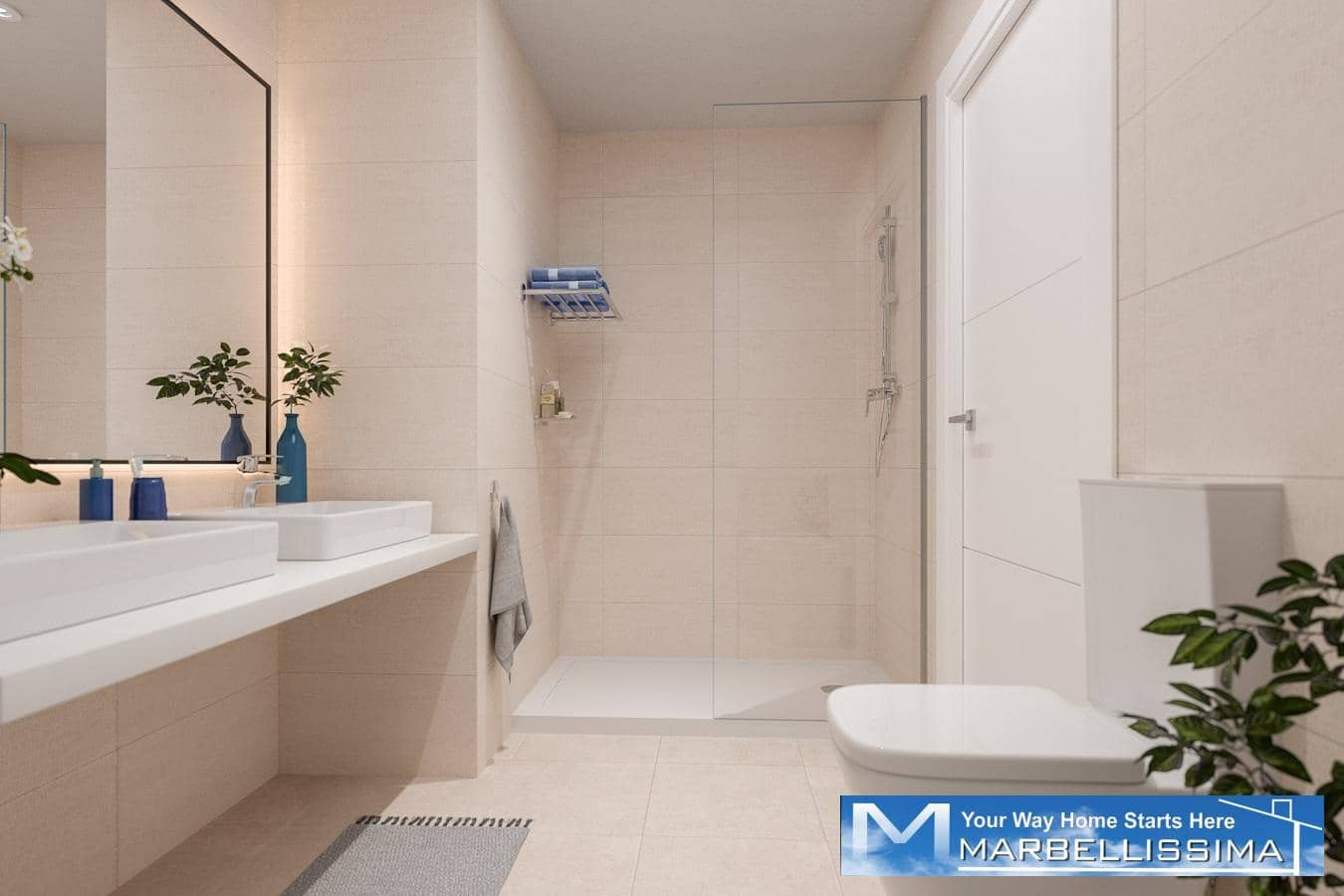 2 soverom Strandleiligheter til salgs i Mijas Costa med svømmebasseng garasje - € 352 600 (Ref: 9759616)