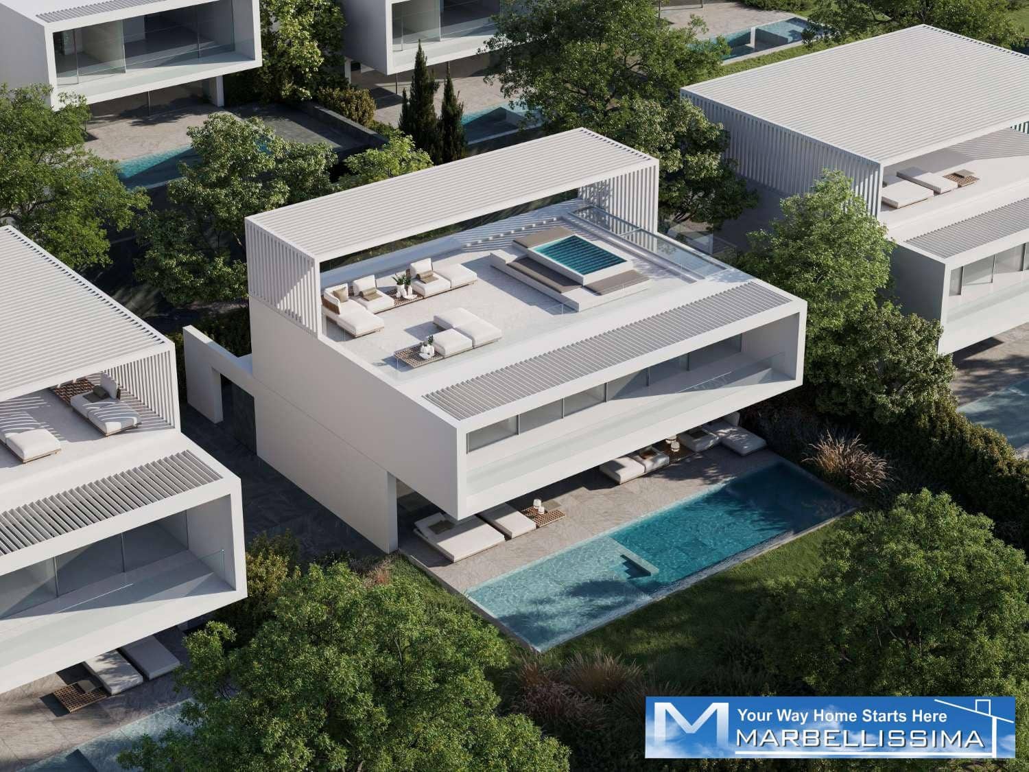 3 quarto Moradia para venda em Estepona com piscina - 1 550 000 € (Ref: 9759625)