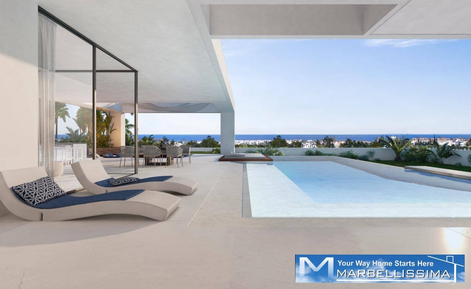 4 sovrum Villa till salu i Estepona med pool - 1 340 000 € (Ref: 9759631)