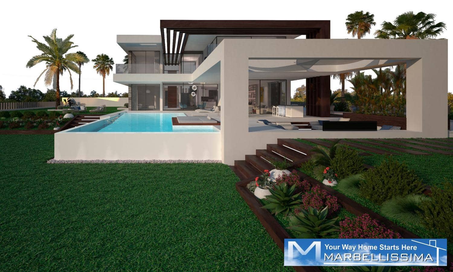 4 sovrum Villa till salu i Estepona med pool - 1 340 000 € (Ref: 9759631)