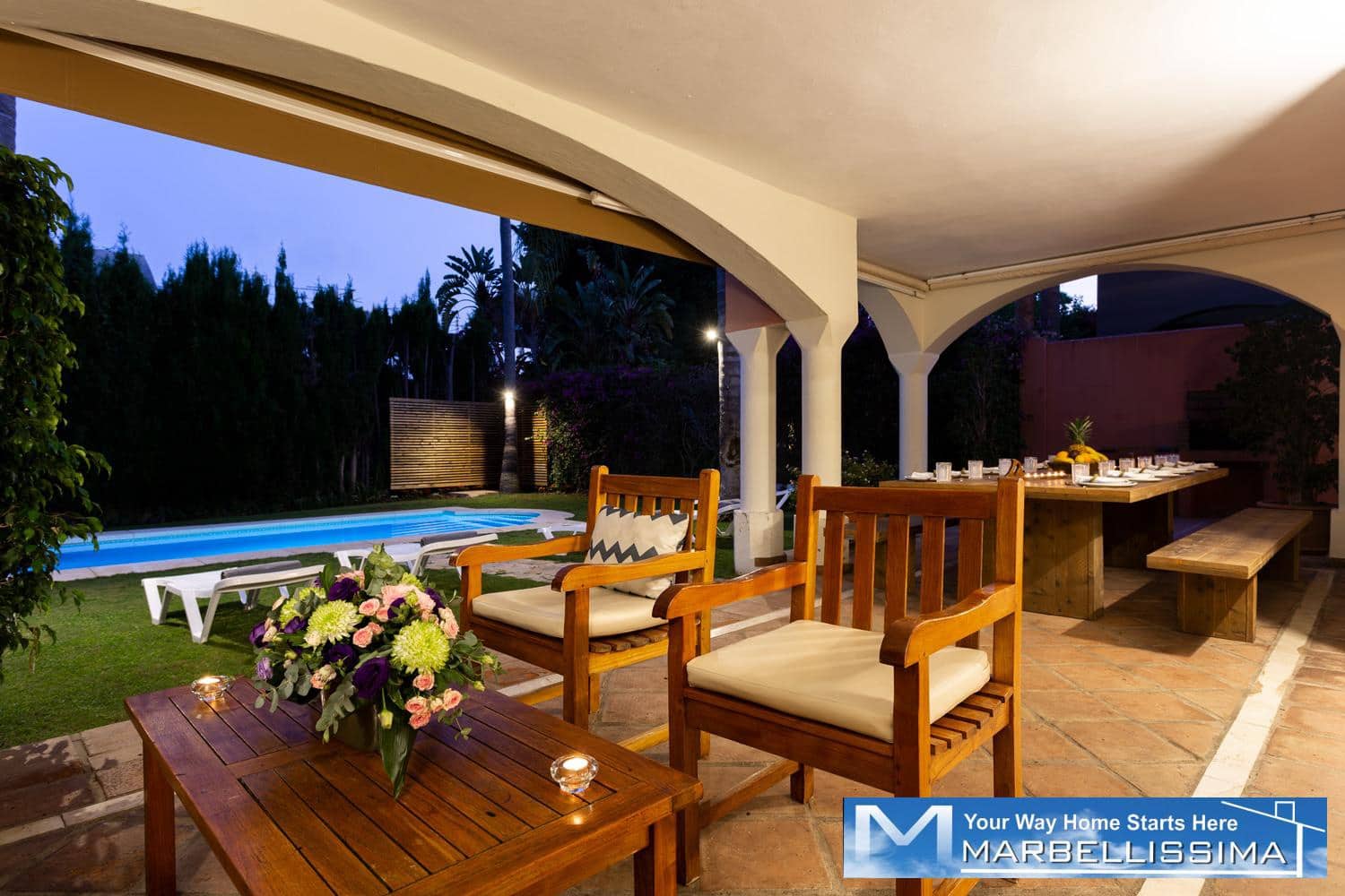 6 bedroom Villa for holiday rental in Marbella with pool - € 8,400 (Ref: 9759632)