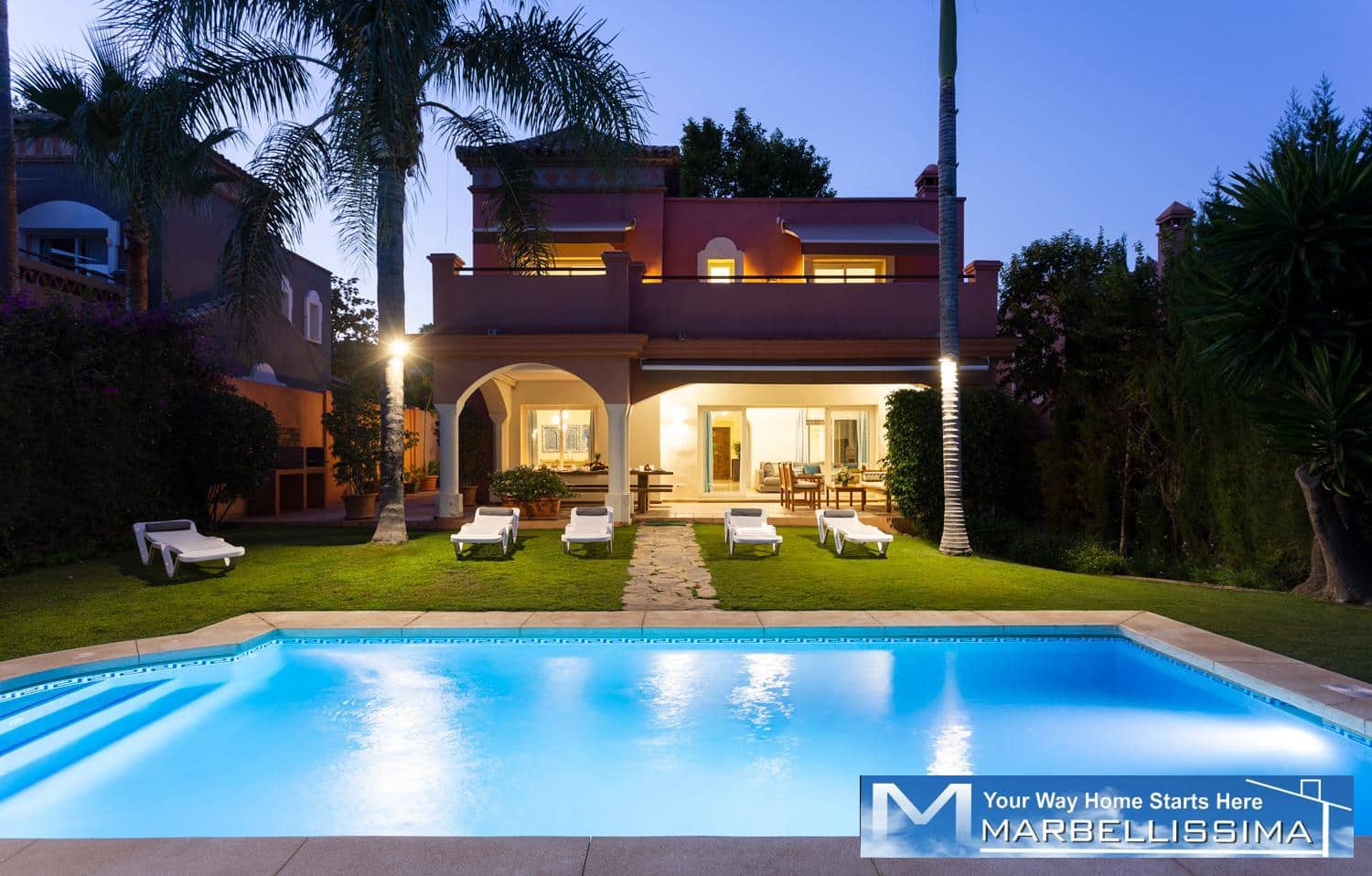 6 bedroom Villa for holiday rental in Marbella with pool - € 8,400 (Ref: 9759632)