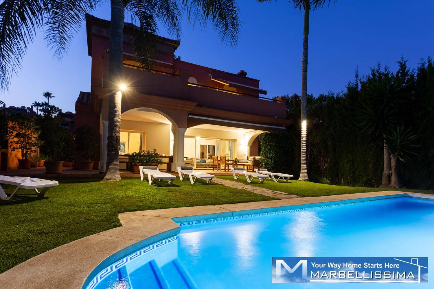 6 bedroom Villa for holiday rental in Marbella with pool - € 8,400 (Ref: 9759632)