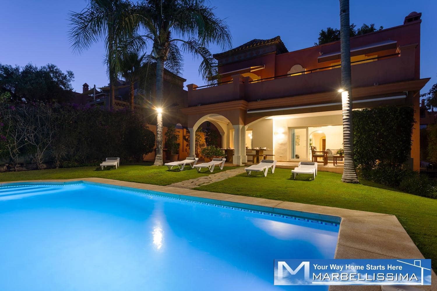 6 bedroom Villa for holiday rental in Marbella with pool - € 8,400 (Ref: 9759632)