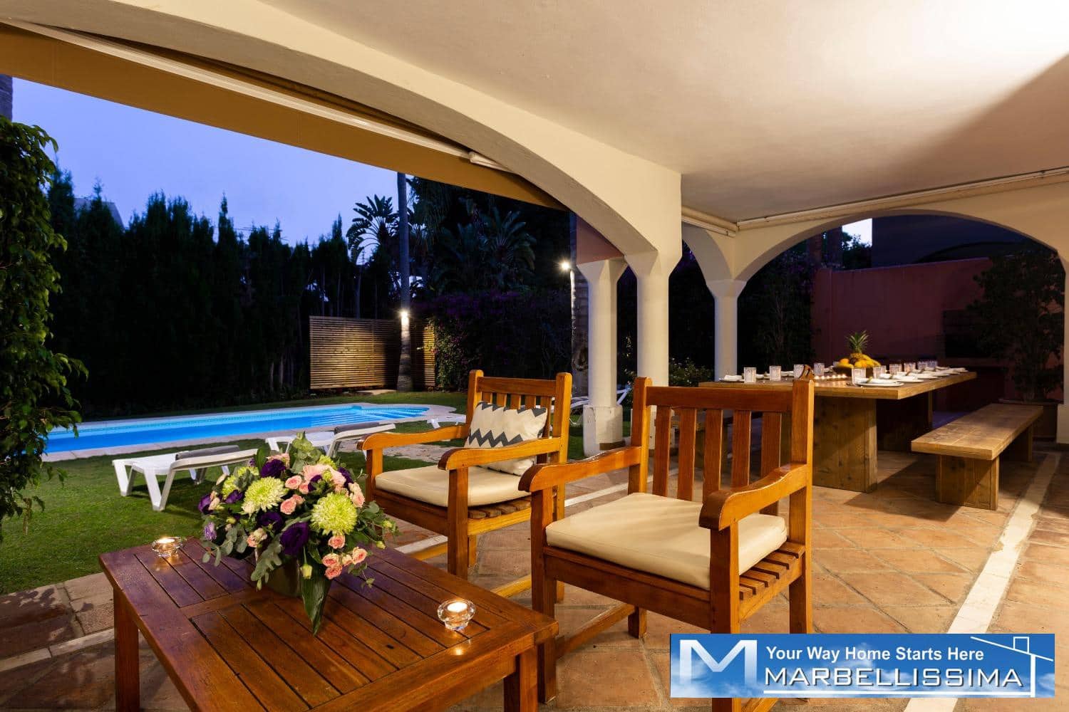 6 bedroom Villa for holiday rental in Marbella with pool - € 8,400 (Ref: 9759632)