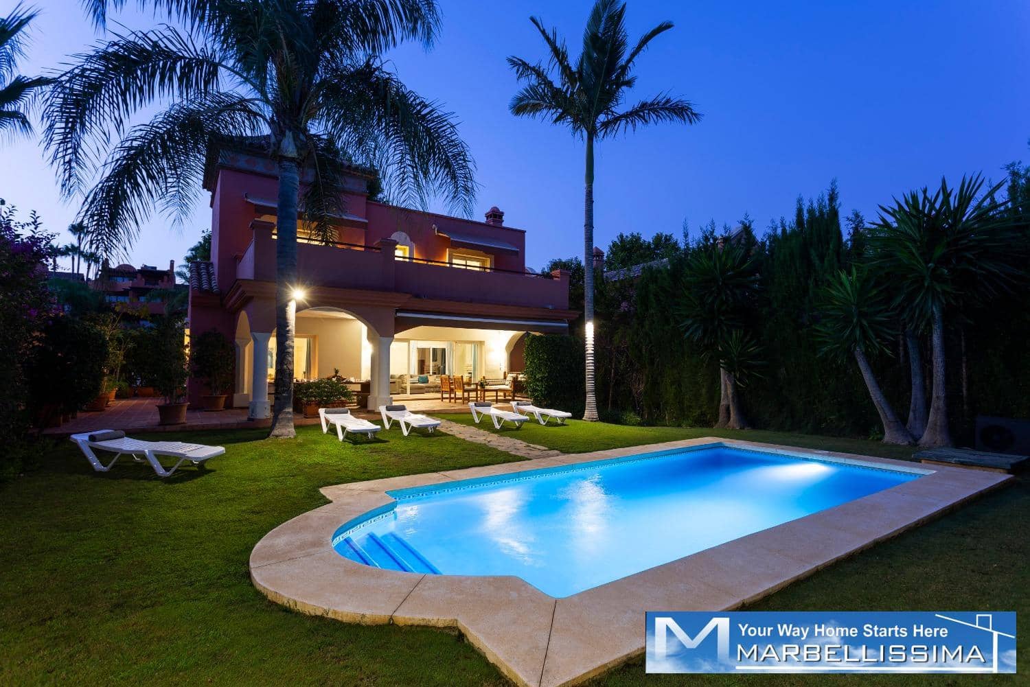 6 bedroom Villa for holiday rental in Marbella with pool - € 8,400 (Ref: 9759632)