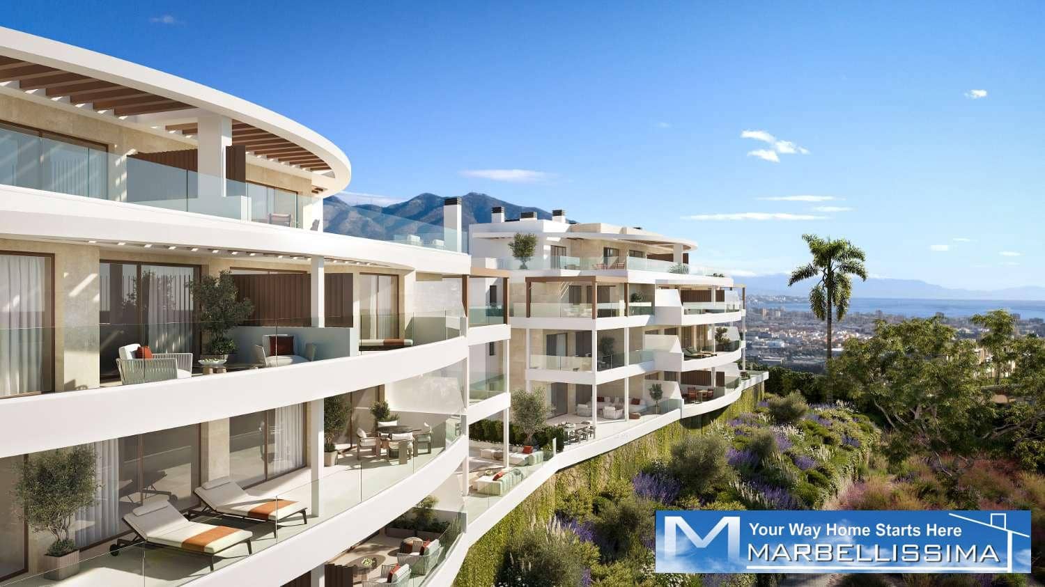 2 soverom Strandleiligheter til salgs i Las Lagunas de Mijas med svømmebasseng garasje - € 399 000 (Ref: 9803915)