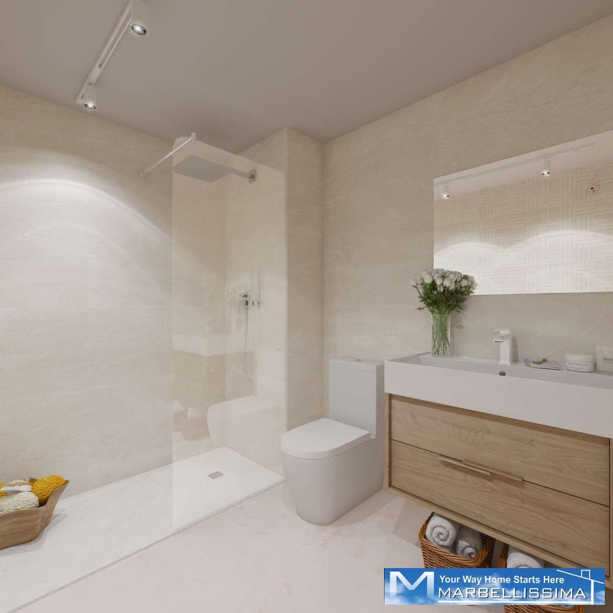 2 sovrum Strandlägenhet till salu i Estepona med pool garage - 430 000 € (Ref: 9815487)