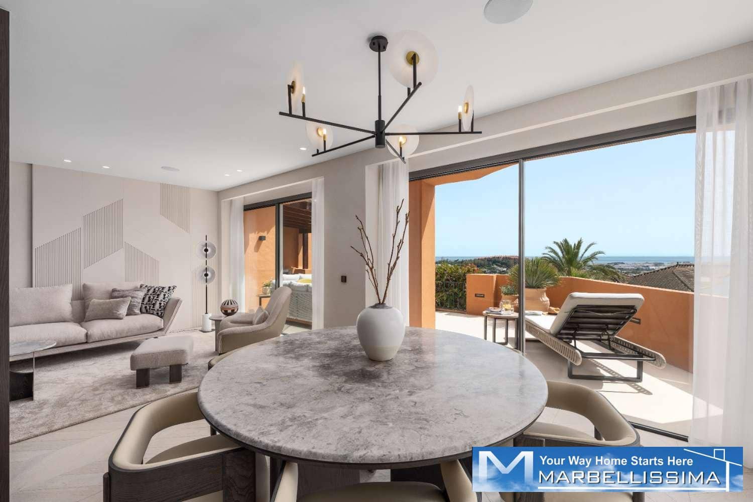 4 soverom Strandleiligheter til salgs i Nueva Andalucia med svømmebasseng - € 2 648 000 (Ref: 9833253)