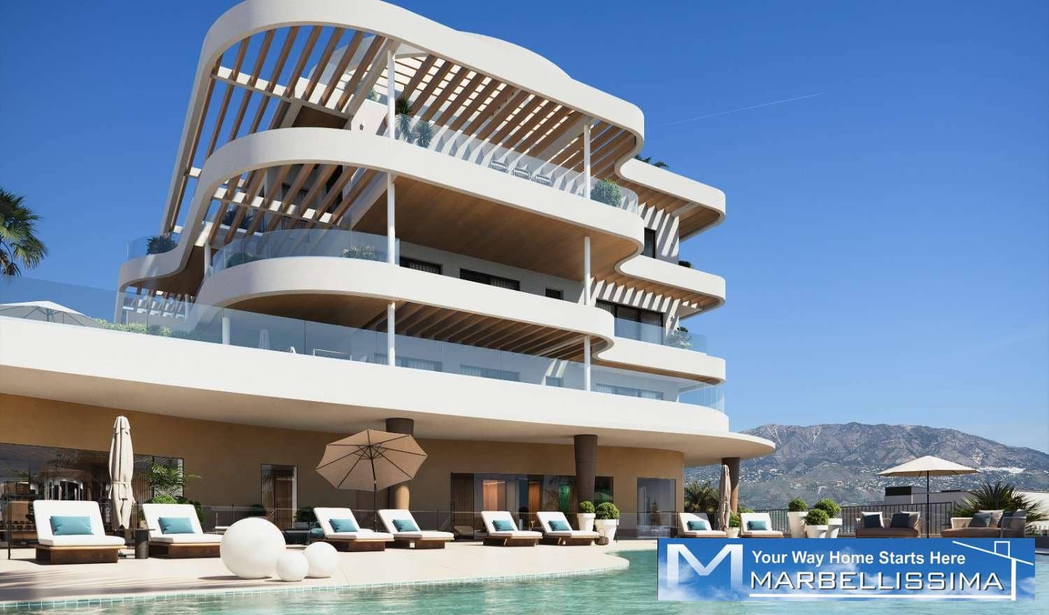 4 sovrum Strandlägenhet till salu i Mijas med pool - 1 650 000 € (Ref: 9986360)
