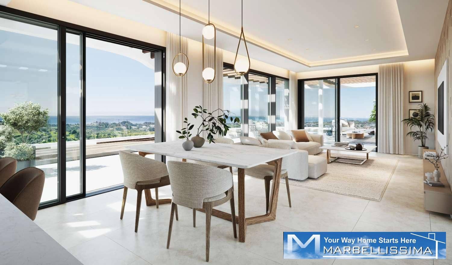 4 sovrum Strandlägenhet till salu i Mijas med pool - 1 650 000 € (Ref: 9986360)