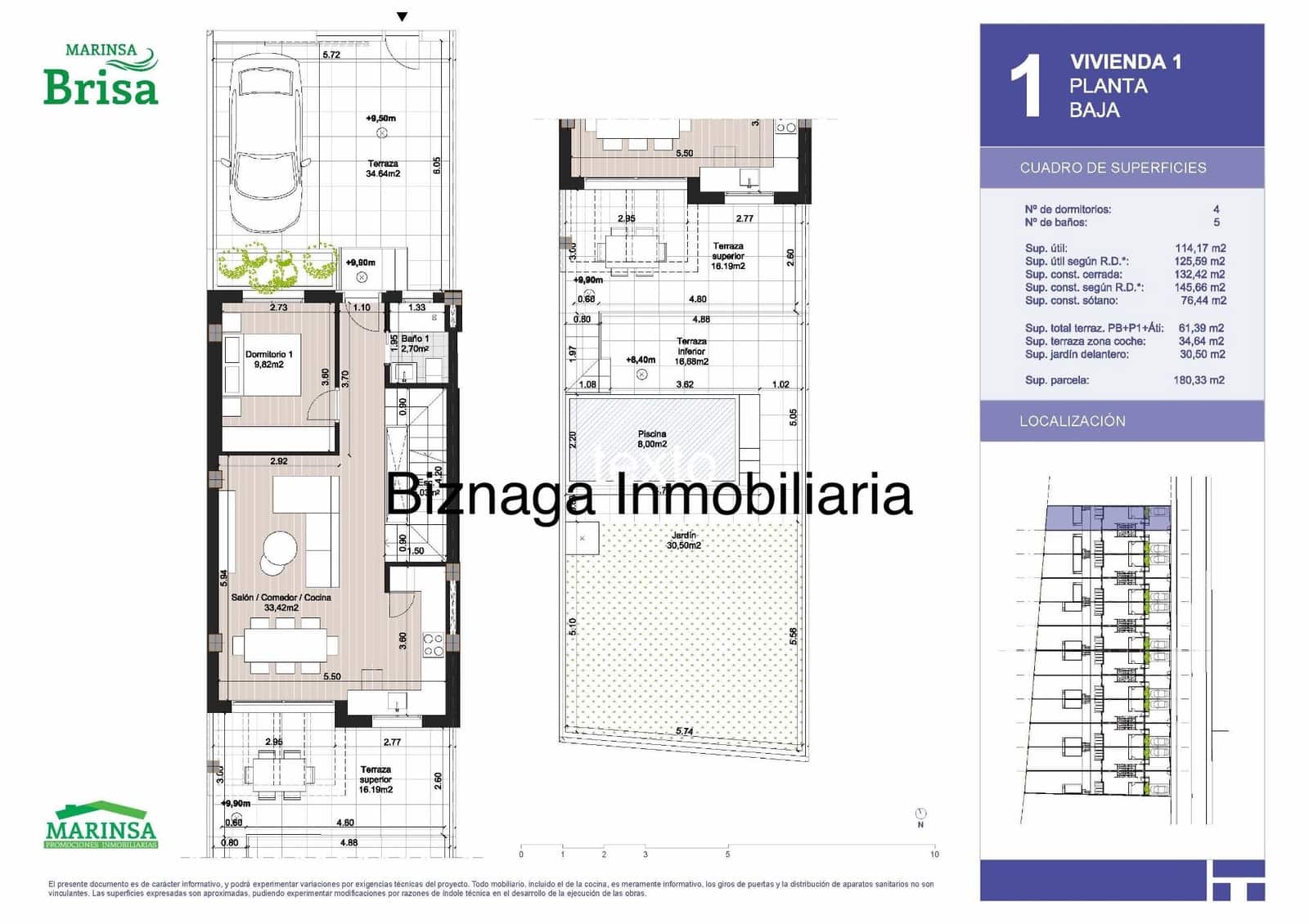 4 quarto Moradia para venda em Torrox-Costa com piscina garagem - 419 000 € (Ref: 9340024)