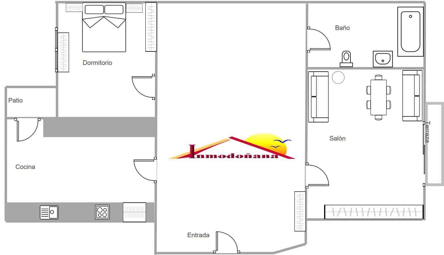 1 soveværelse Lejlighed til salg i Matalascanas - € 125.000 (Ref: 9622805)