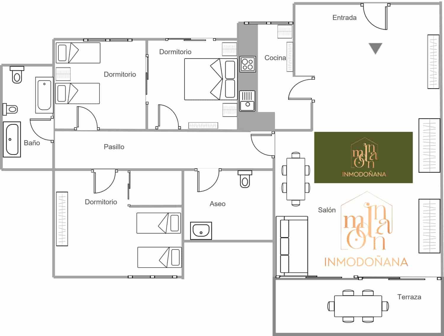 3 soveværelse Lejlighed til salg i Matalascanas - € 190.000 (Ref: 9622856)