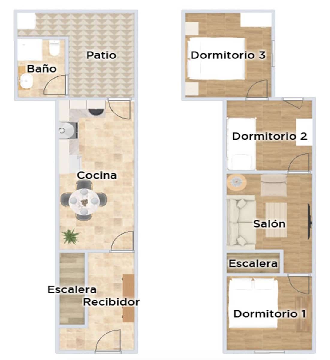 3 bedroom Townhouse for sale in Santa Pola with garage - € 159,000 (Ref: 8969763)