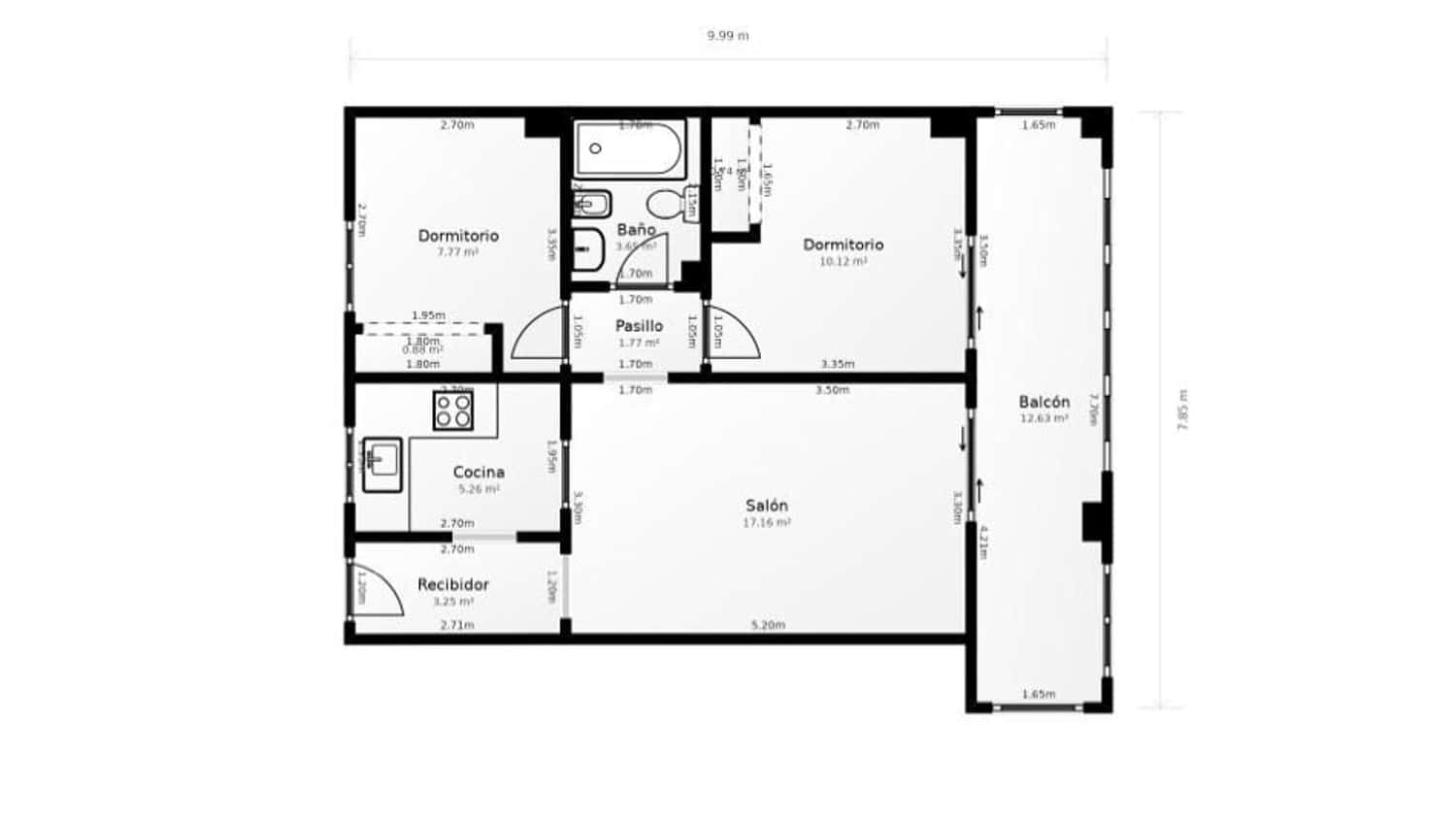 2 chambre Appartement à vendre à Arenales del Sol avec piscine - 195 000 € (Ref: 9163304)