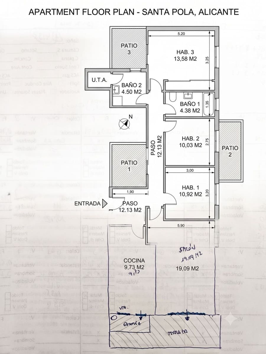 3 bedroom Apartment for sale in Santa Pola with garage - € 215,000 (Ref: 9972449)
