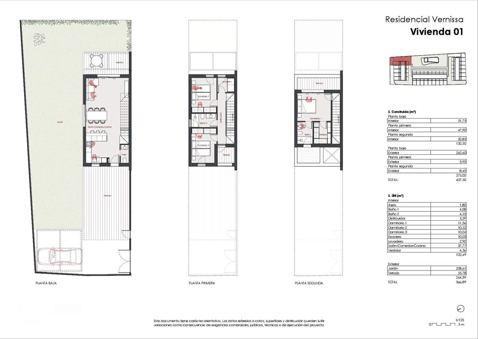 3 sypialnia Dom szeregowy na sprzedaż w Denia z basenem garażem - 365 000 € (Ref: 9351201)