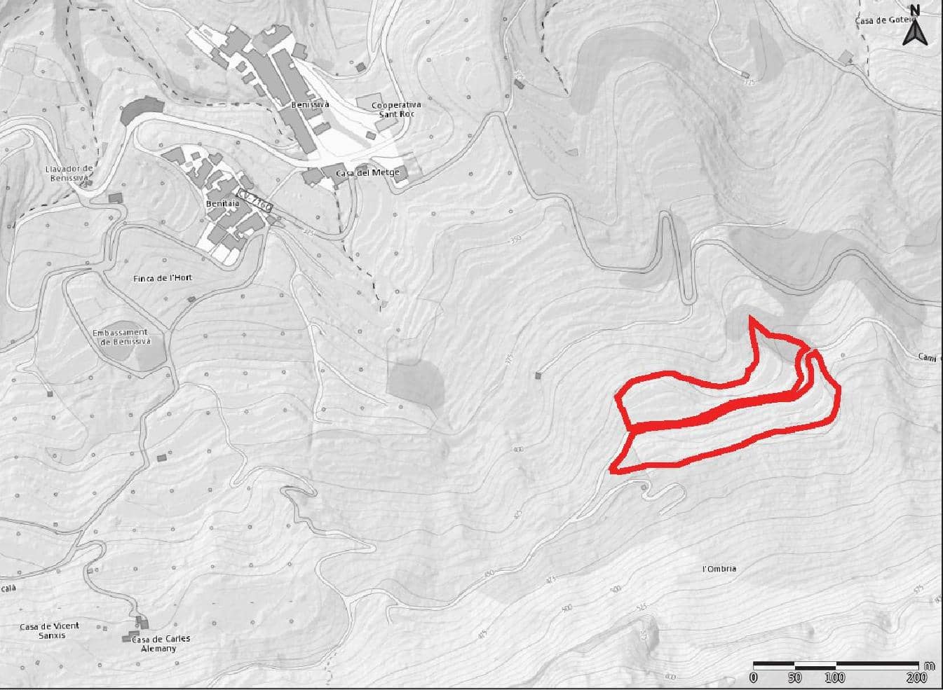 Tontti myytävänä paikassa Vall de Gallinera - 66 000 € (Ref: 9351204)