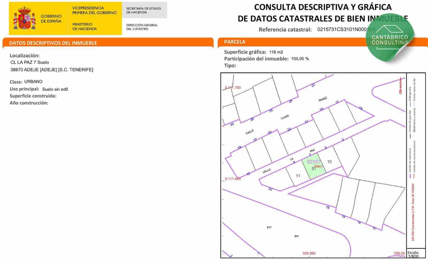 Terrain à Bâtir à vendre à Adeje - 225 000 € (Ref: 10015042)