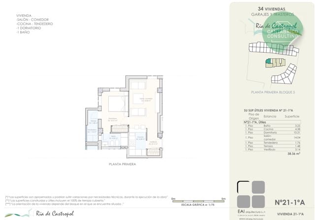 1 sovrum Lägenhet till salu i Castropol med garage - 189 750 € (Ref: 10135628)