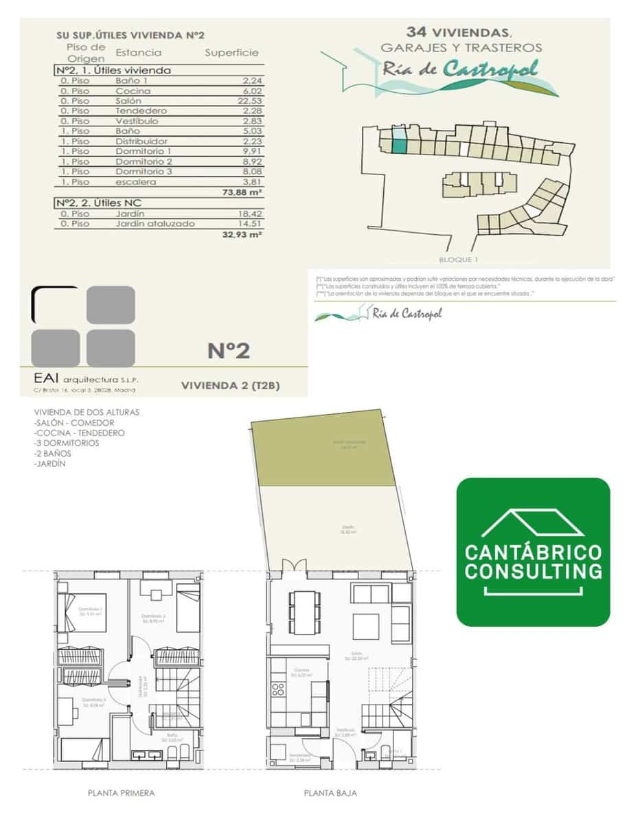 3 slaapkamer Rijtjeshuis te koop in Castropol met garage - € 276.200 (Ref: 7918559)