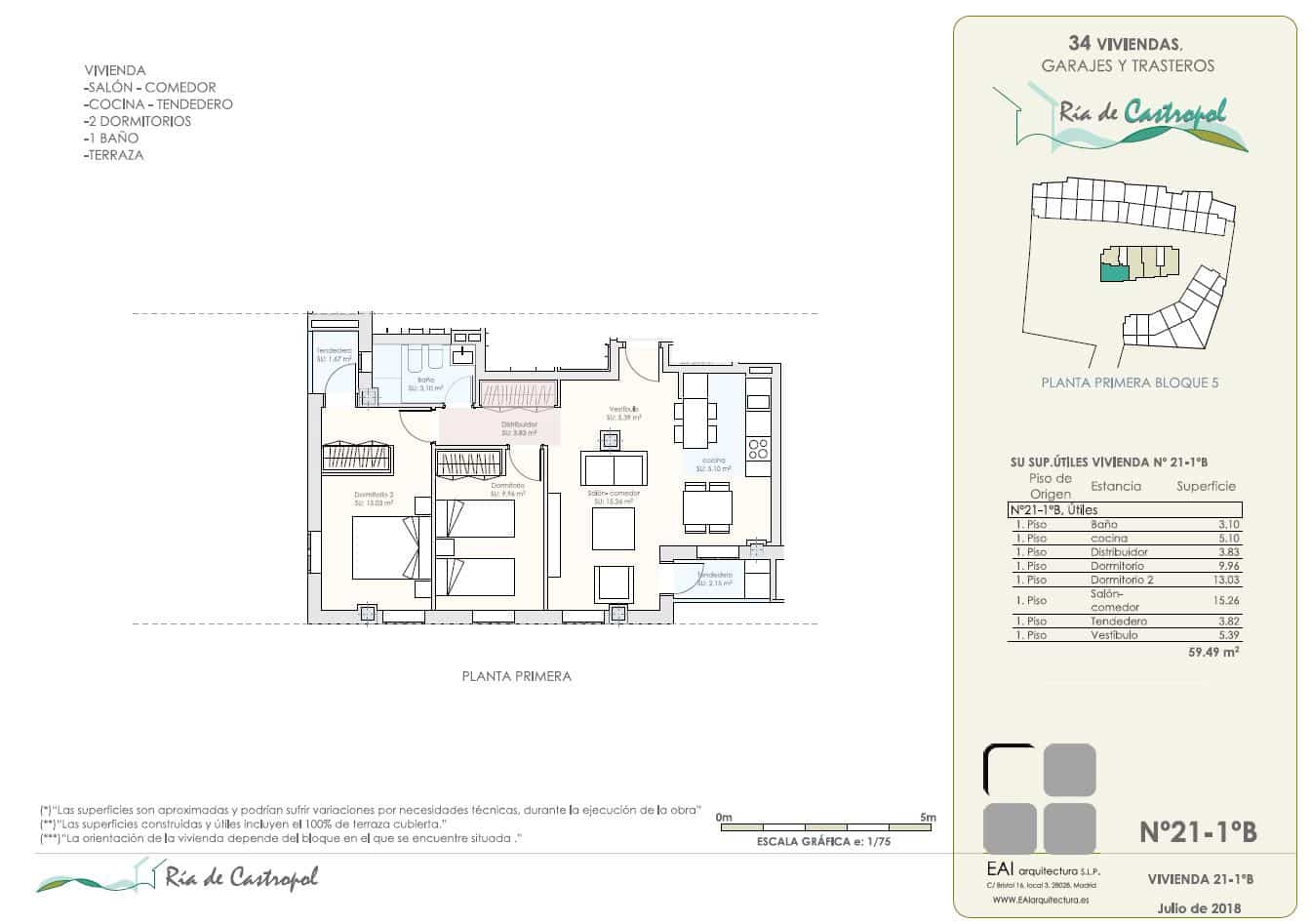 2 sypialnia Mieszkanie na sprzedaż w Castropol z garażem - 206 000 € (Ref: 8046921)