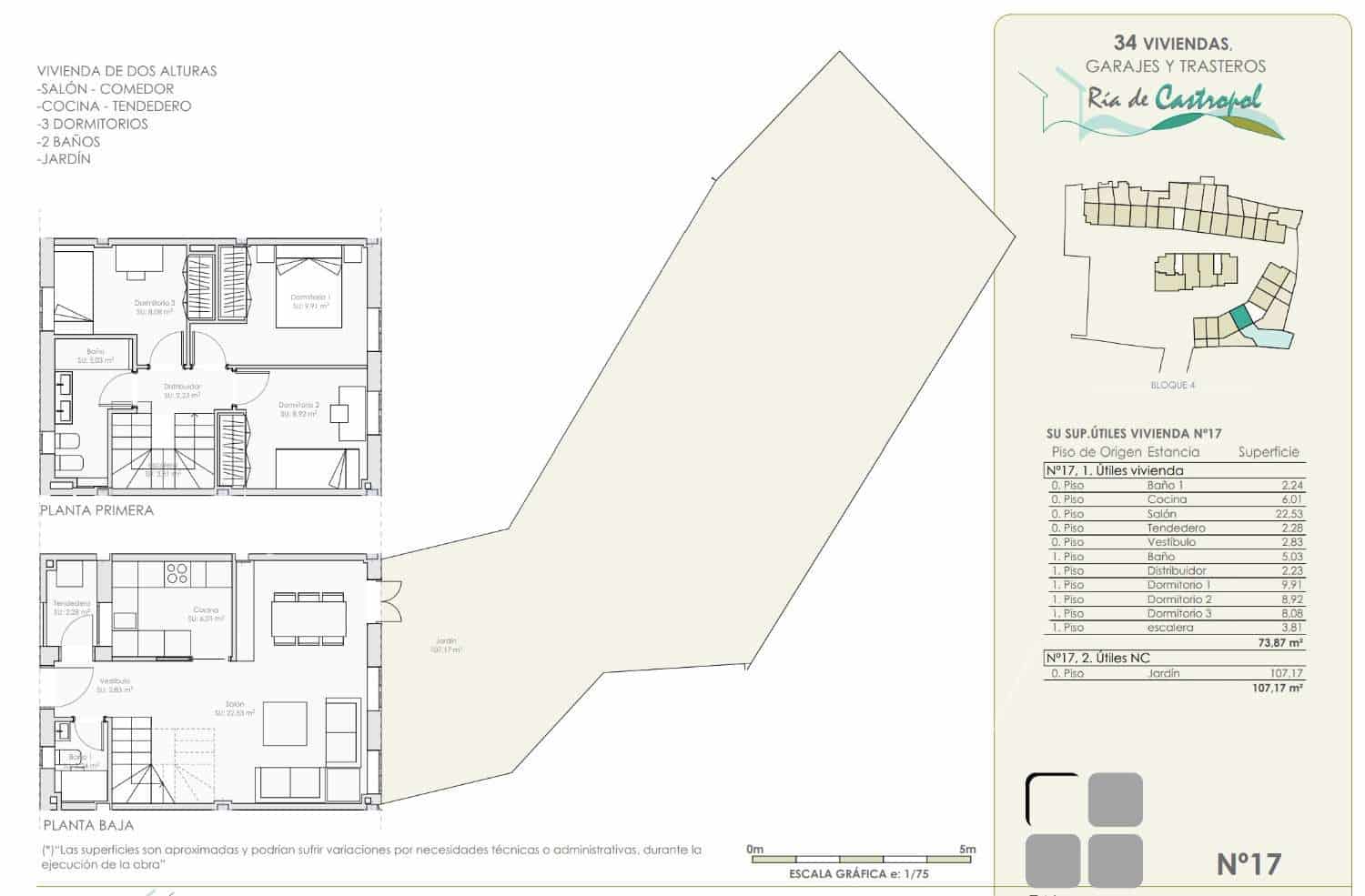 3 soverom Rekkehus til salgs i Castropol med garasje - € 335 300 (Ref: 8046926)