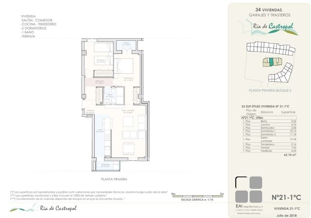 2 soveværelse Lejlighed til salg i Castropol - € 194.500 (Ref: 8662071)