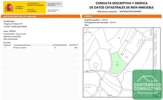 Undeveloped Land for sale in Coaña - € 65,000 (Ref: 8665027)