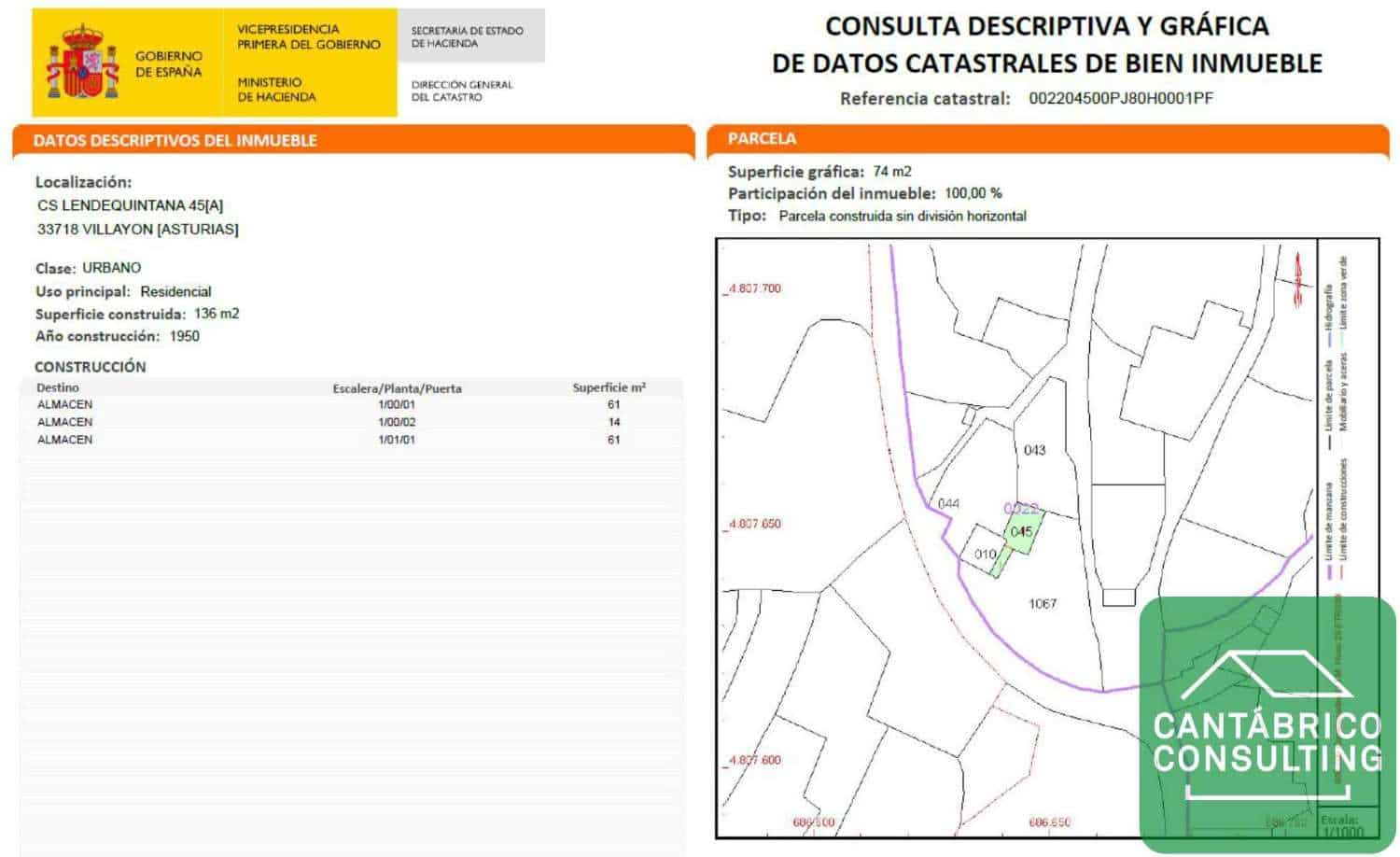 4 soveværelse Byhus til salg i Villayon med garage - € 235.000 (Ref: 8856760)