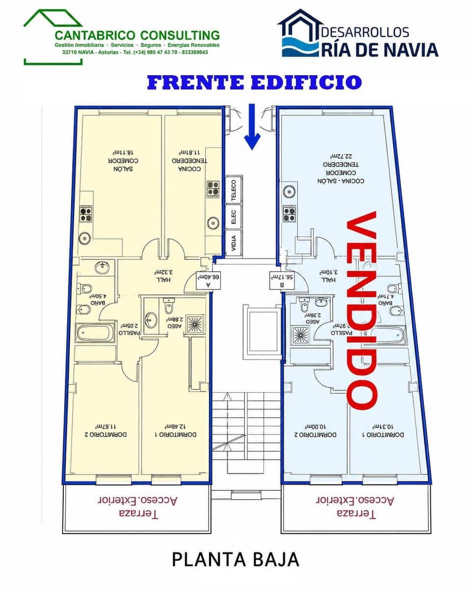 2 camera da letto Appartamento in vendita in Coana - 165.000 € (Rif: 9022947)