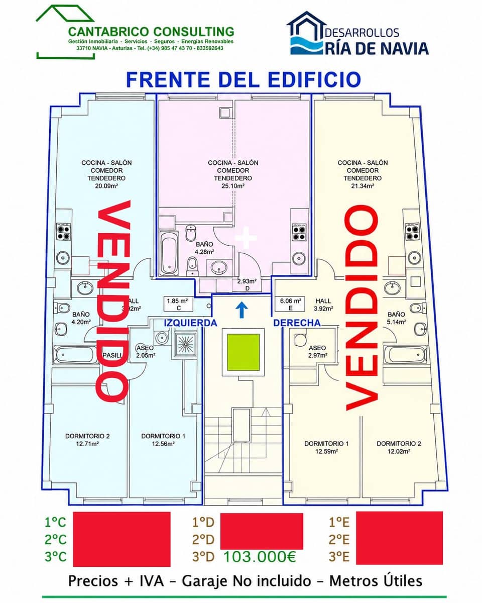 2 camera da letto Appartamento in vendita in Coana - 165.000 € (Rif: 9022947)