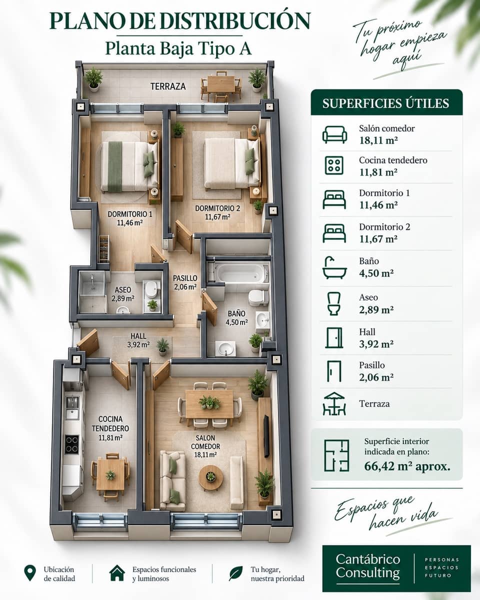 2 camera da letto Appartamento in vendita in Coana con garage - 165.000 € (Rif: 9022947)