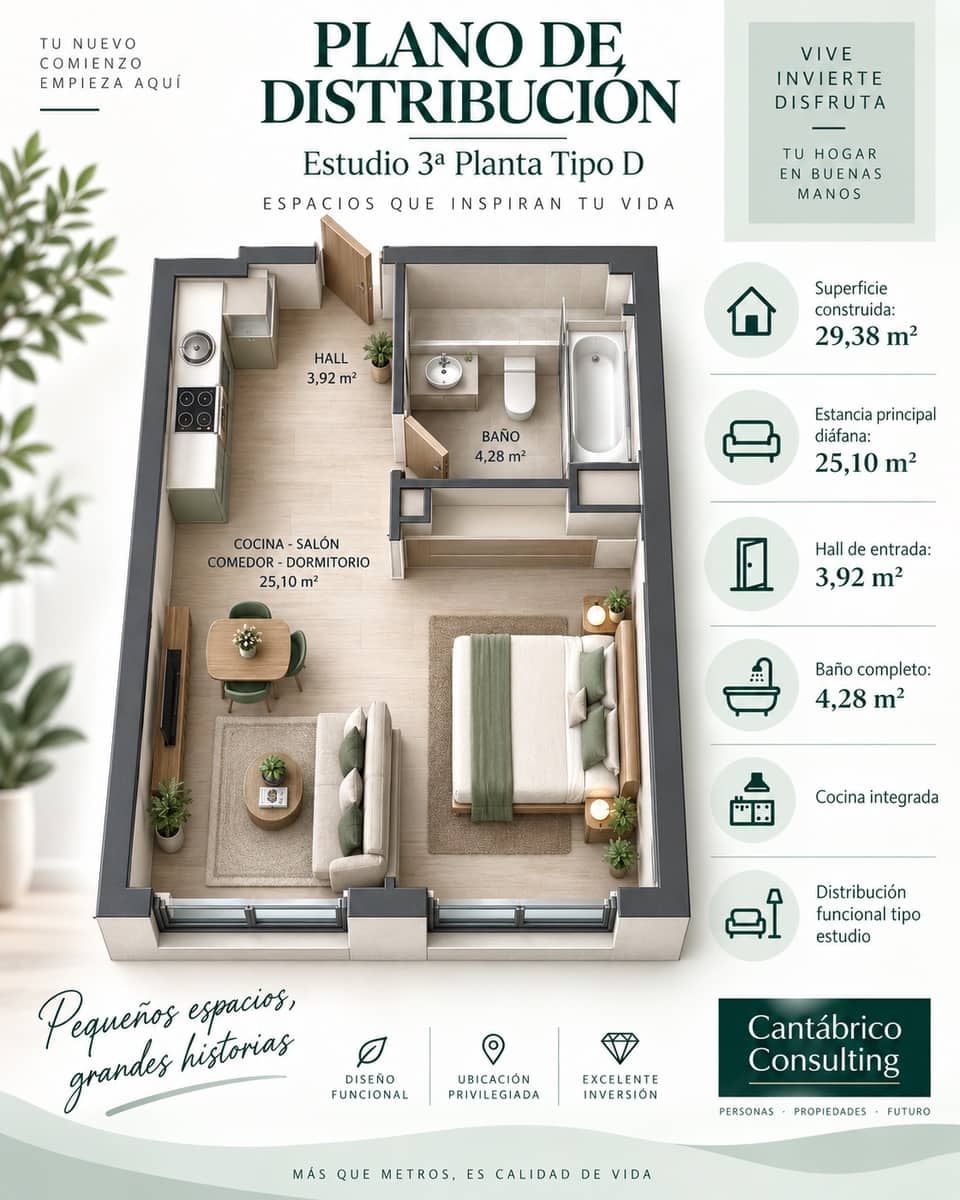 2 camera da letto Appartamento in vendita in Coana con garage - 165.000 € (Rif: 9022947)