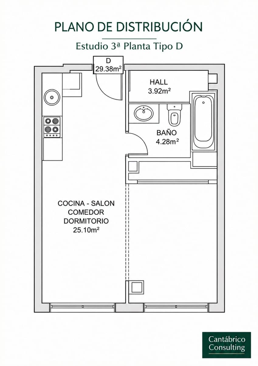2 camera da letto Appartamento in vendita in Coana con garage - 165.000 € (Rif: 9022947)