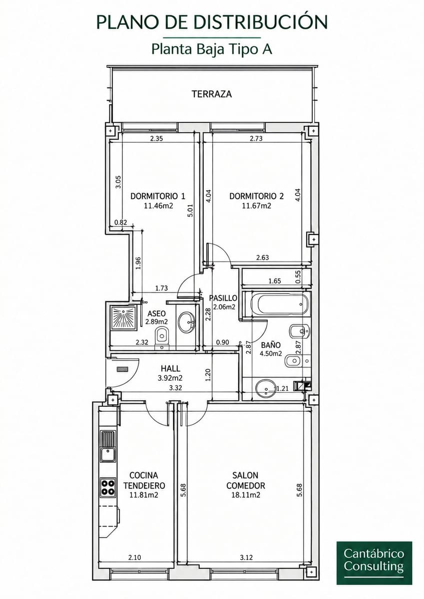 2 camera da letto Appartamento in vendita in Coana con garage - 165.000 € (Rif: 9022947)