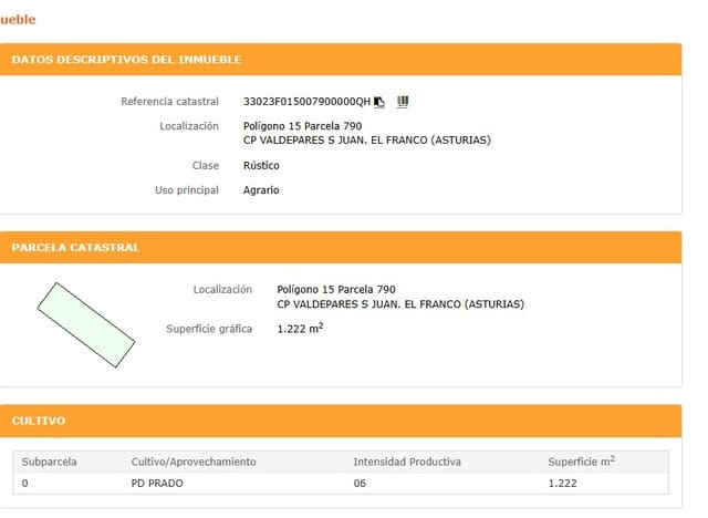 Byggetomt til salgs i El Franco - € 41 500 (Ref: 9157825)