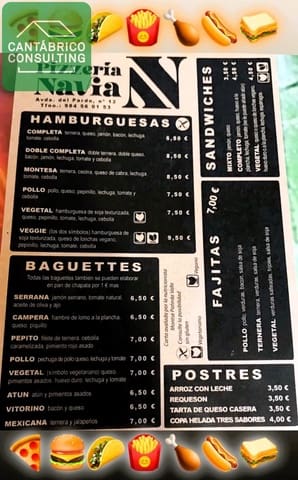 Restaurang/Bar att hyra i Navia - 950 € (Ref: 9159270)