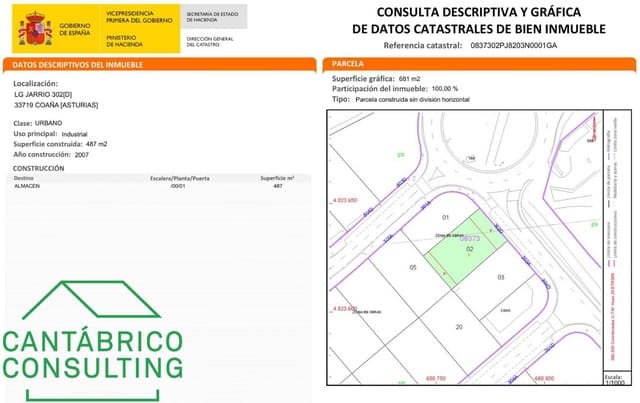 Azienda in vendita in Coaña - 375.000 € (Rif: 9614753)