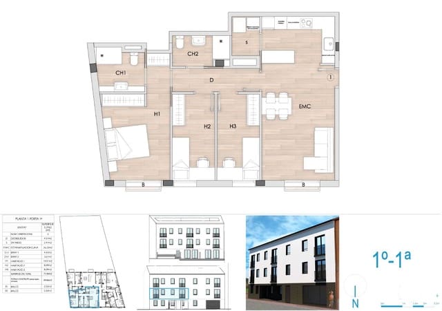 3 sypialnia Mieszkanie na sprzedaż w Calonge i Sant Antoni z basenem garażem - 275 000 € (Ref: 9438938)