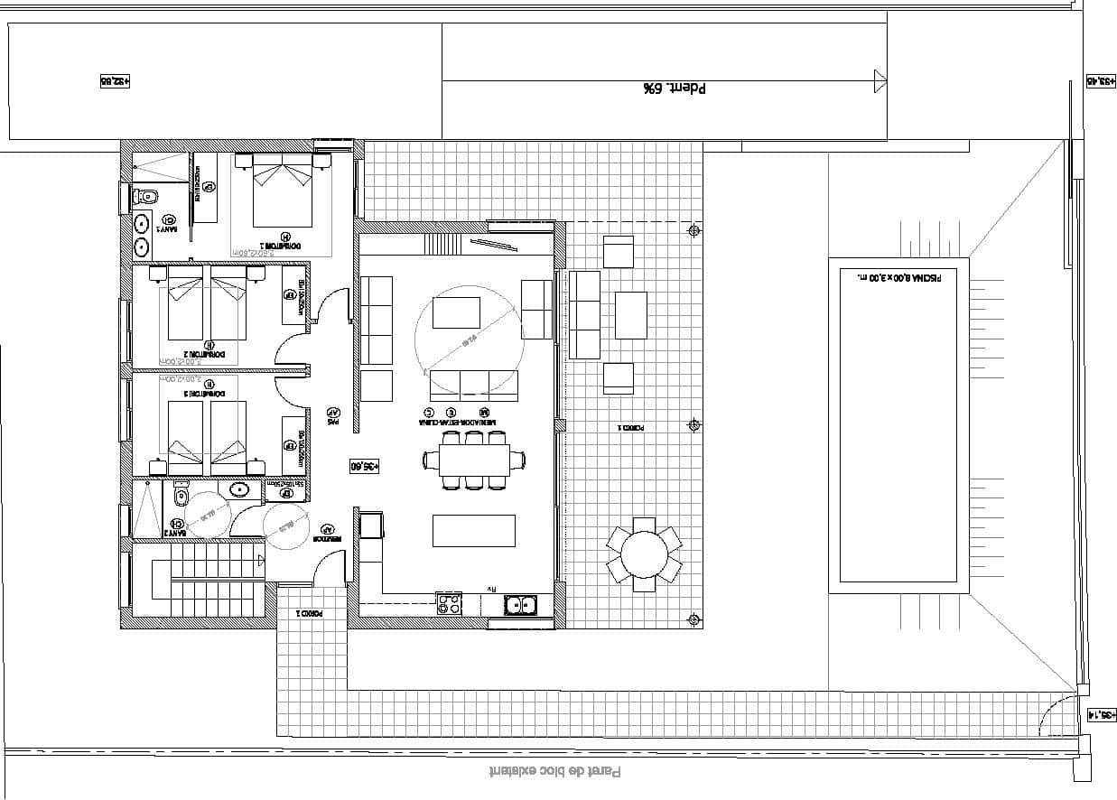 3 soveværelse Villa til salg i Calonge i Sant Antoni med swimmingpool - € 850.000 (Ref: 9443645)