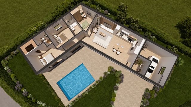 3 soverom Villa til salgs i Terrafortuna, Vidreres med garasje - € 290 000 (Ref: 9312597)