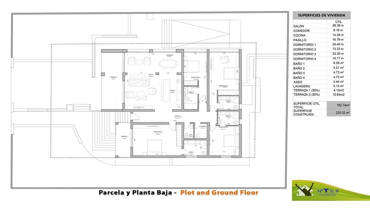 4 slaapkamer Villa te koop in Torrevieja met zwembad garage - € 995.000 (Ref: 8683989)
