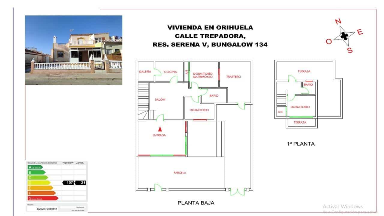 3 chambre Villa/Maison Mitoyenne à vendre à Orihuela Costa avec piscine - 210 000 € (Ref: 9470457)